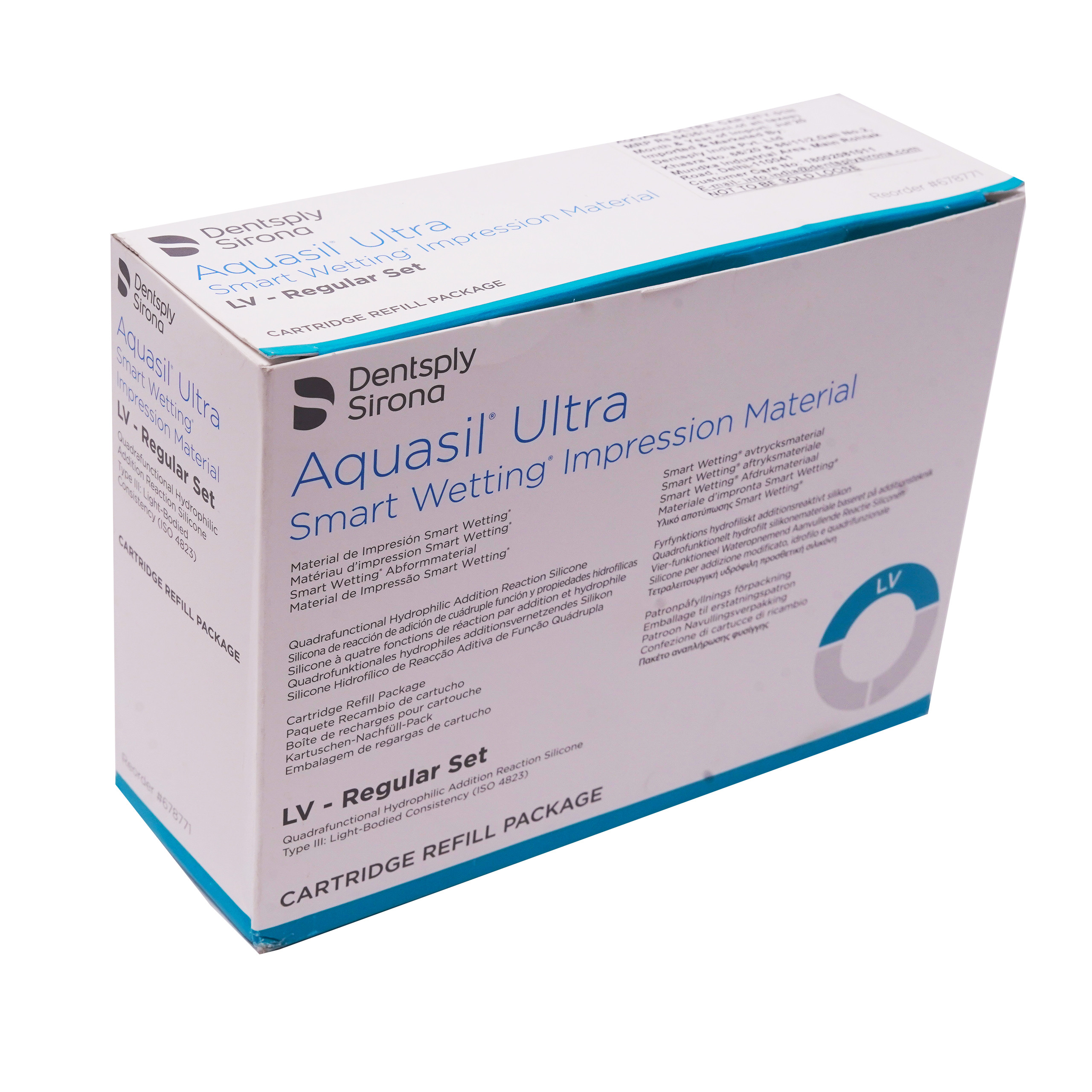 Dentsply Aquasil Ultra Smart Wetting Impression Material Light Body (Packet Of 4 Cartridge)